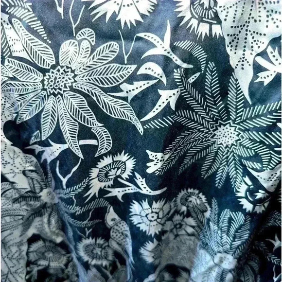 Banana Republic size 6 silk forest green floral Summer cap sleeve dress. VGUC - Picture 3 of 11